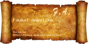 Faukel Angelika névjegykártya